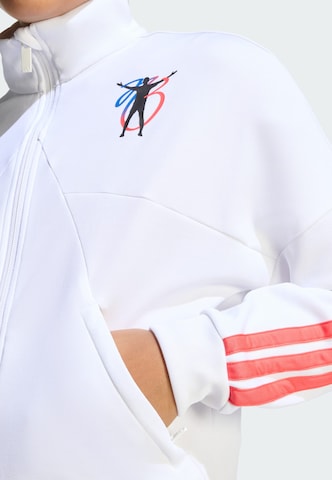 ADIDAS PERFORMANCE - Sudadera con cremallera deportiva 'Jude Bellingham' en blanco