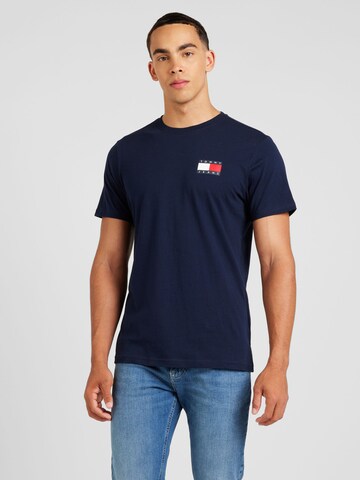 Tommy Jeans Koszulka 'ESSENTIAL' w kolorze niebieski: przód