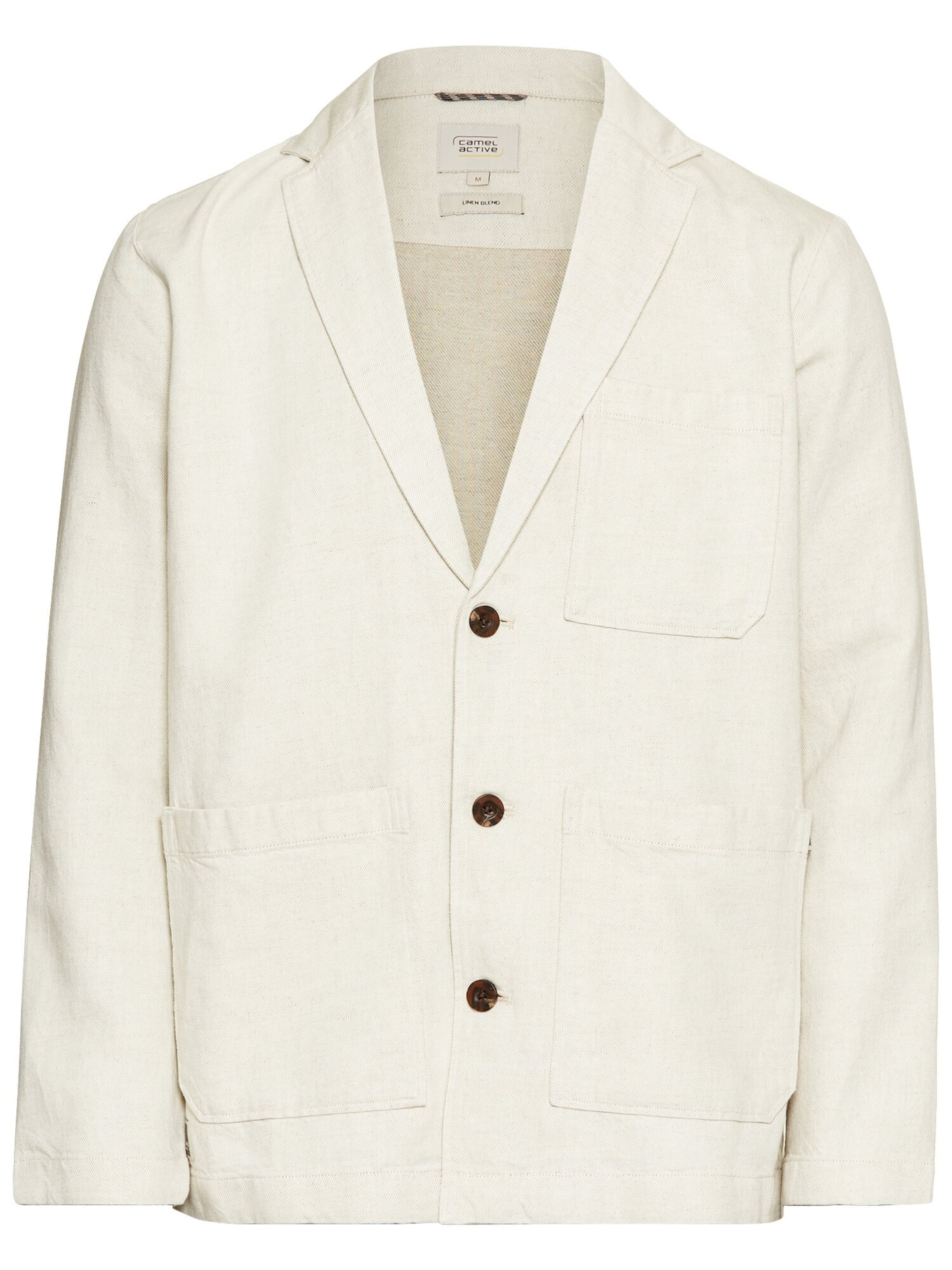 CAMEL ACTIVE Regular Fit Indoor-Shaket mit 3-Knopfleiste in Beige: Vorderseite