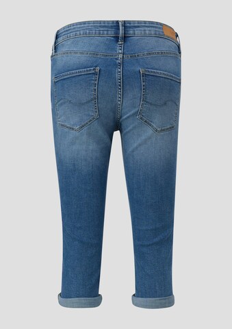 Coupe slim Jean 'Catie' QS en bleu : derrière