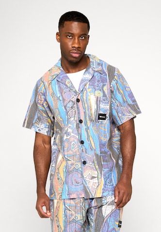 Colucci Comfort fit Overhemd in Blauw: voorkant