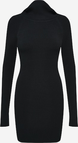 LeGer by Lena Gercke Sukienka z dzianiny 'Mathilde' w kolorze czarny: przód