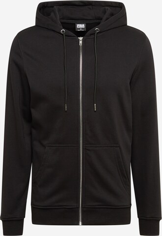 Urban Classics Sweatjakke i sort: forside