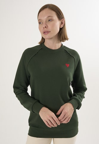 Sweat-shirt Felix Hardy en vert : devant