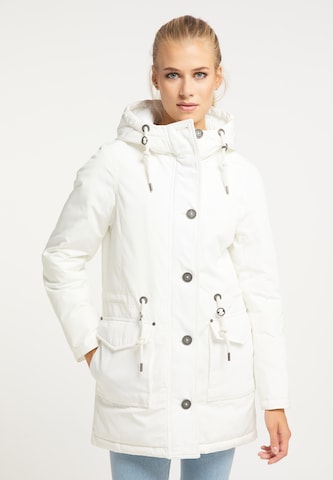 Veste d’hiver usha BLUE LABEL en blanc : devant