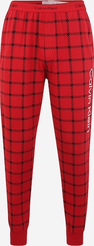 Calvin Klein UnderwearPidžama hlače 'Lounge' - crvena boja: prednji dio