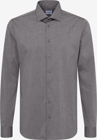 Coupe slim Chemise business SEIDENSTICKER en gris : devant