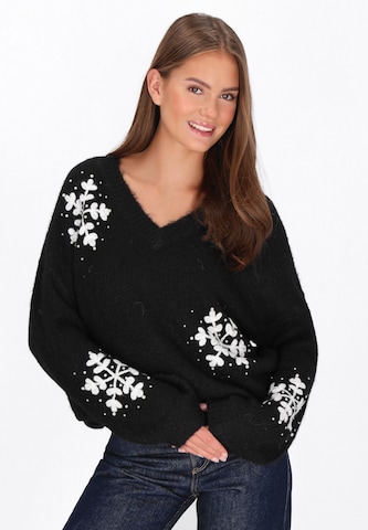 MYMO Sweater 'Young Fashion' in Black: front