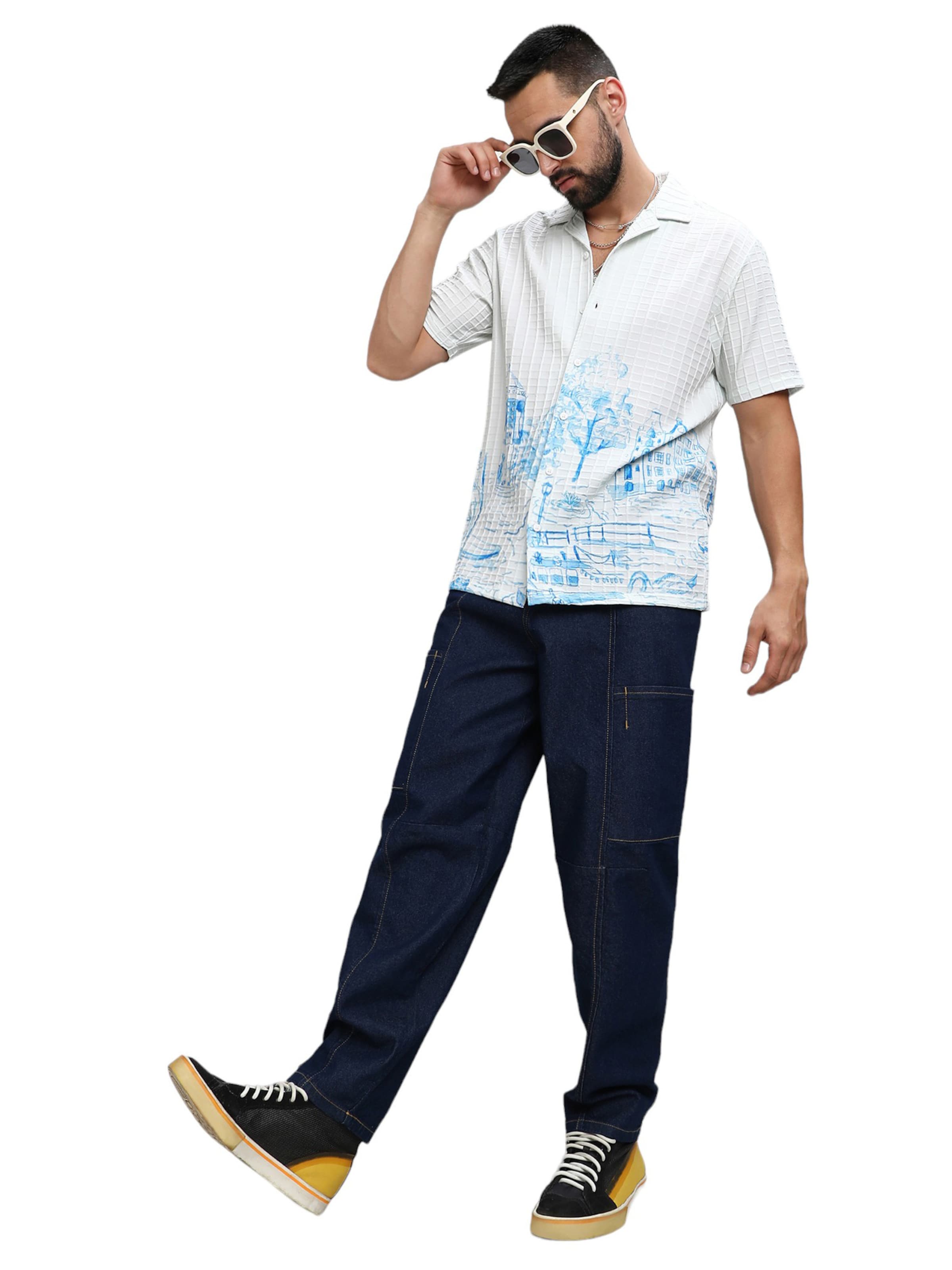 Regular fit Camicia 'Callan' di Campus Sutra in bianco