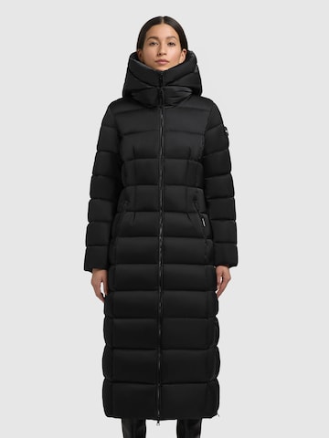 Manteau d’hiver 'Ginsa' khujo en noir : devant
