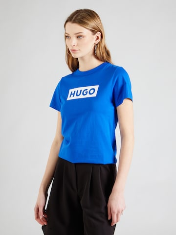 T-shirt 'Classic' HUGO Blue en bleu : devant