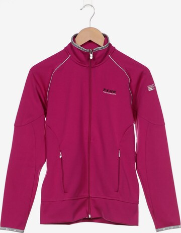 PEAK PERFORMANCE Sweatshirt & Zip-Up Hoodie in M in Pink: front