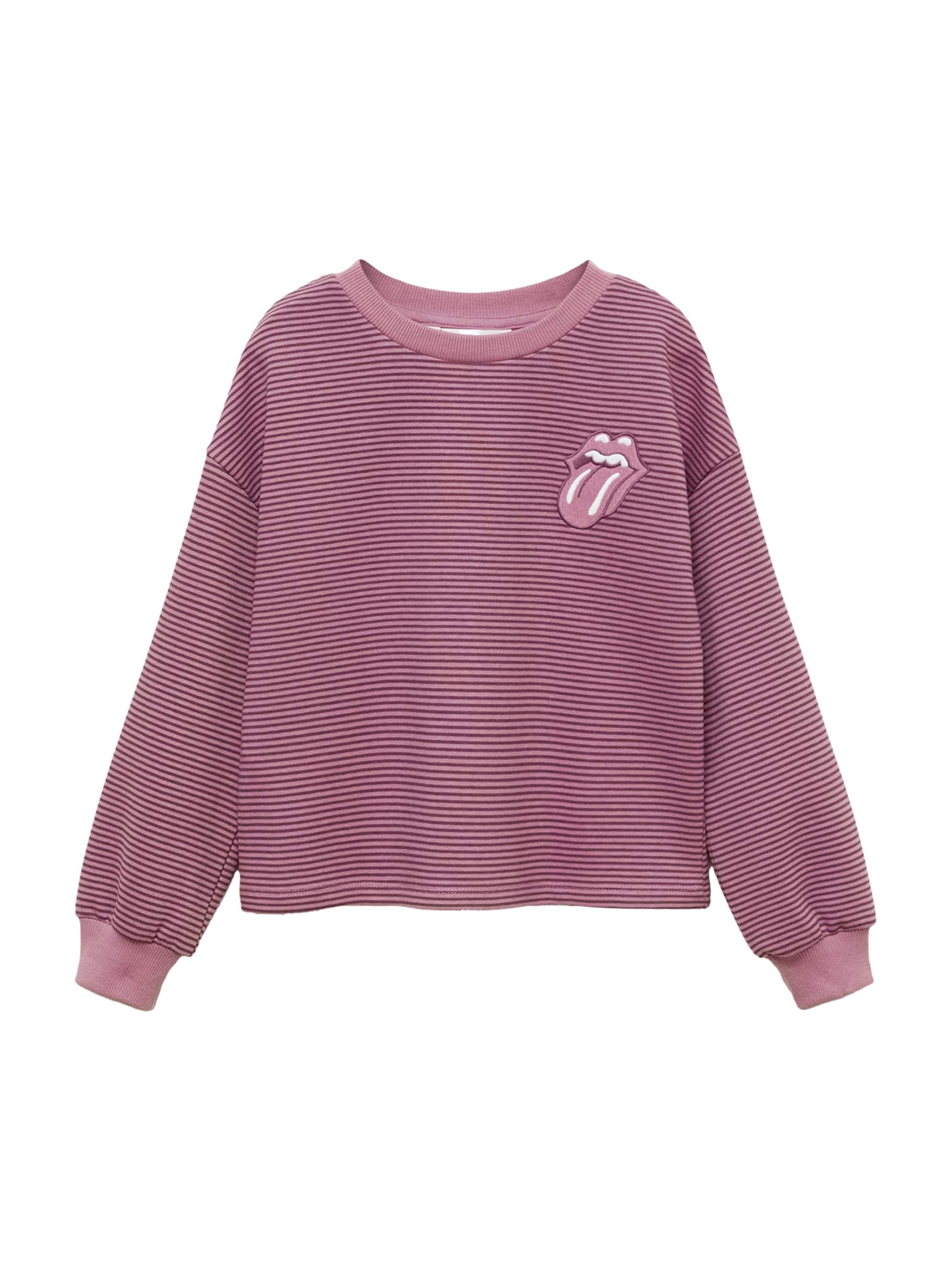 MANGO KIDS Sweatshirt in Roze: voorkant
