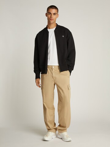 Calvin Klein Jeans Sweatjacke in Schwarz