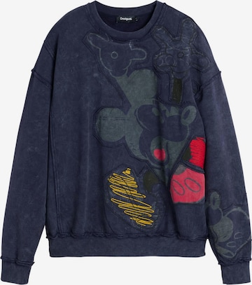 DesigualSweater majica 'Mickey Mouse' - plava boja: prednji dio