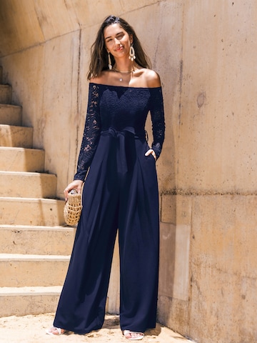 Cupshe Jumpsuit 'burn-out look' in Blue