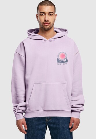 Merchcode - Sudadera 'Sunset Charm' en lila: frente
