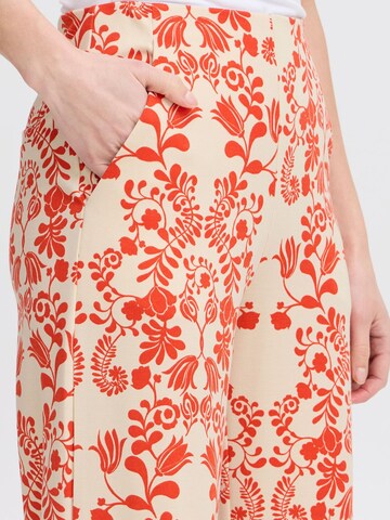 ICHI Loosefit Broek ' IHKATE PRINT WIDE PA5' in Beige