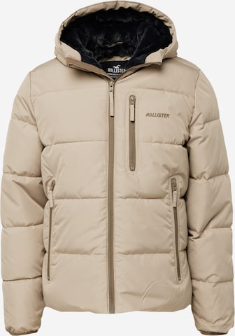 HOLLISTER Winterjas 'ULTIMATE' in Beige: voorkant