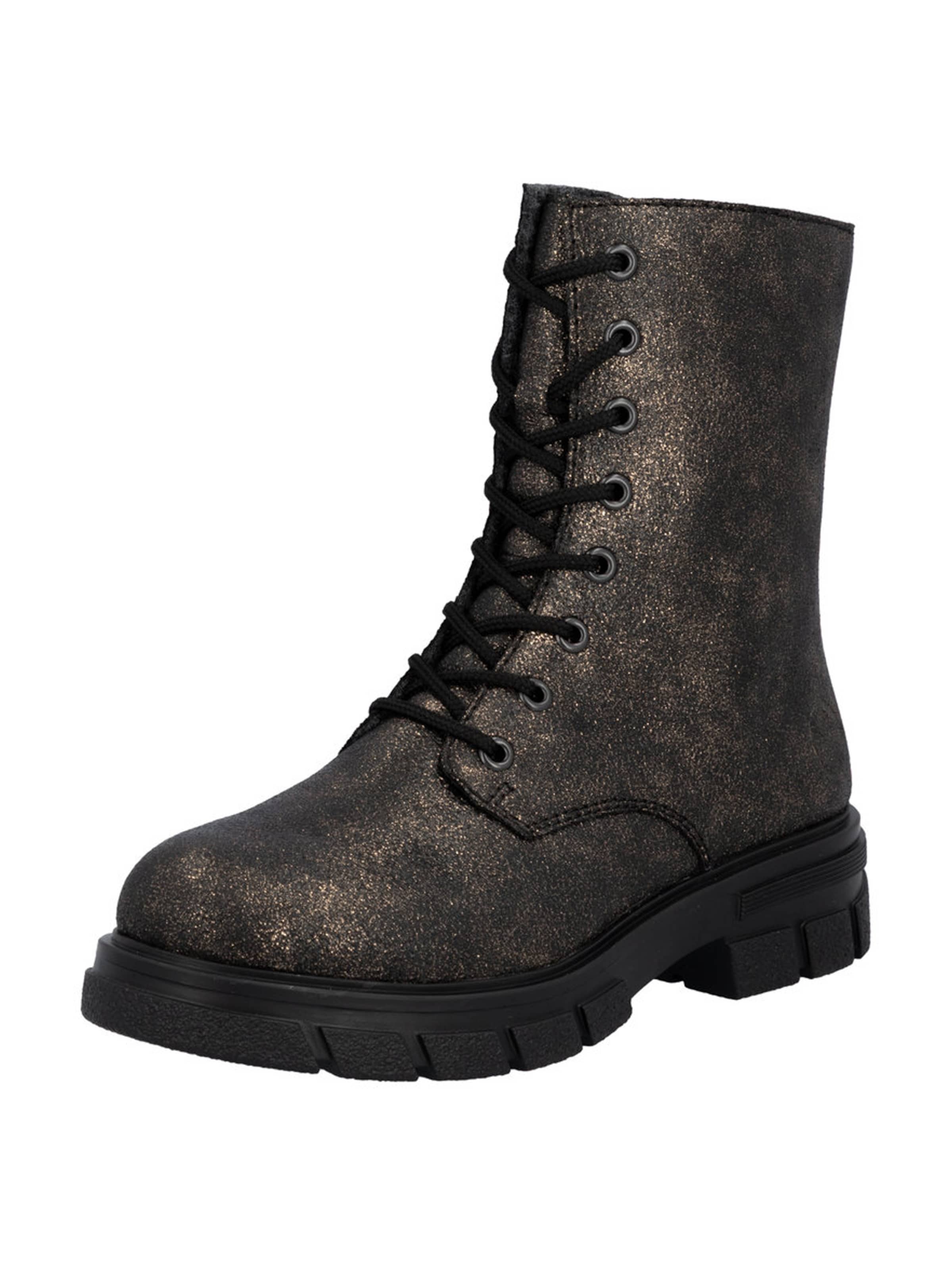 Bottines à lacets Rieker en bronze : devant