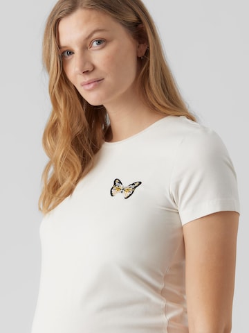 T-shirt 'BIRDIE' MAMALICIOUS en blanc