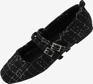 Palado by Sila Sahin Ballerina met riempjes in Zwart: voorkant