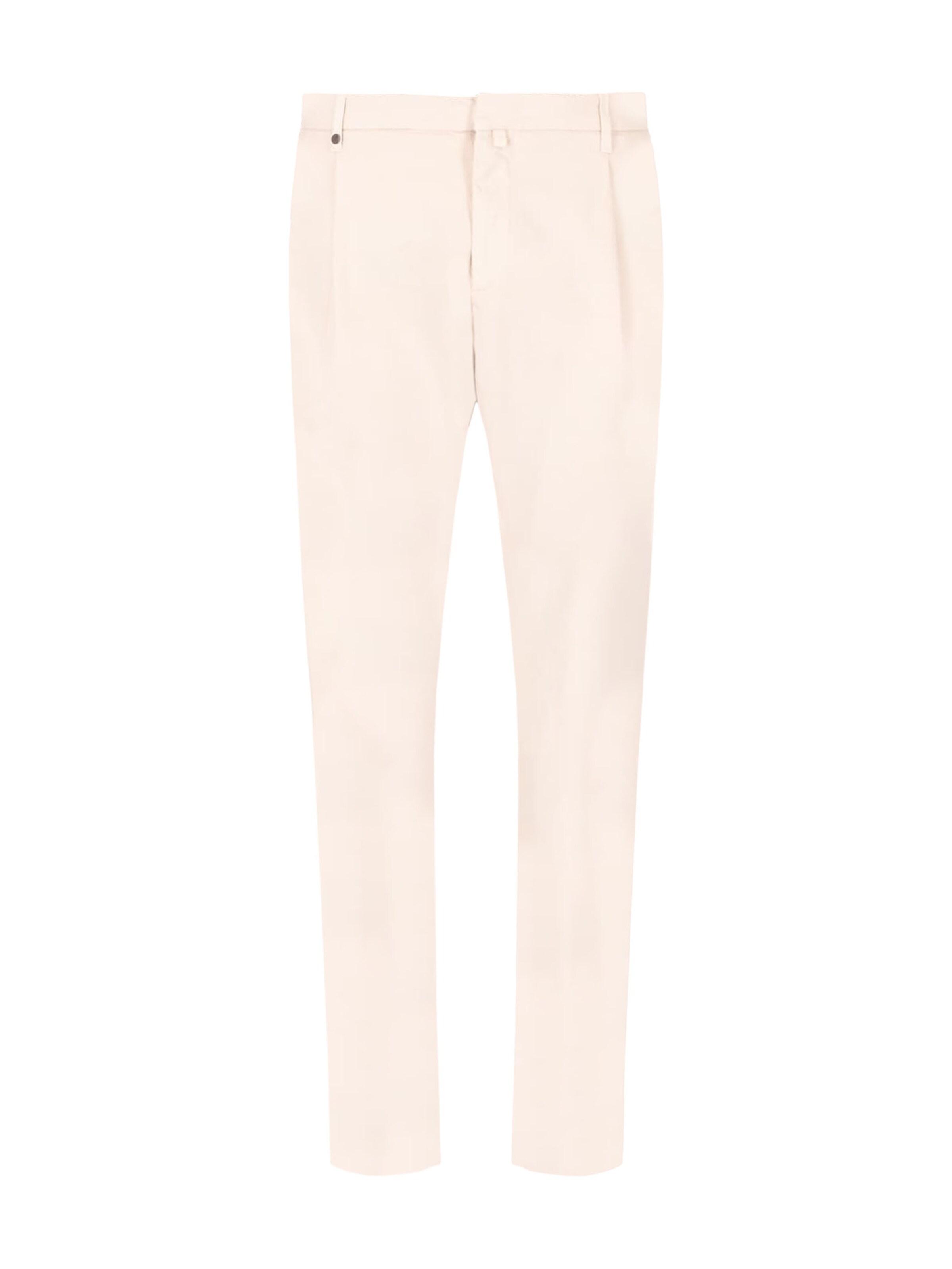 Distretto12 - Slimfit Pantalón plisado 'Rio Pence T. Giron' en beige: frente