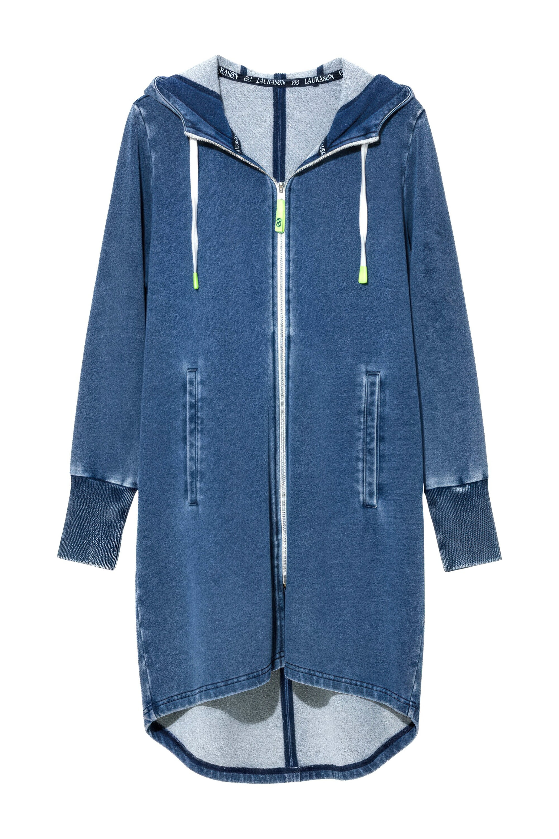 LAURASØN Sweatvest in Blauw: voorkant