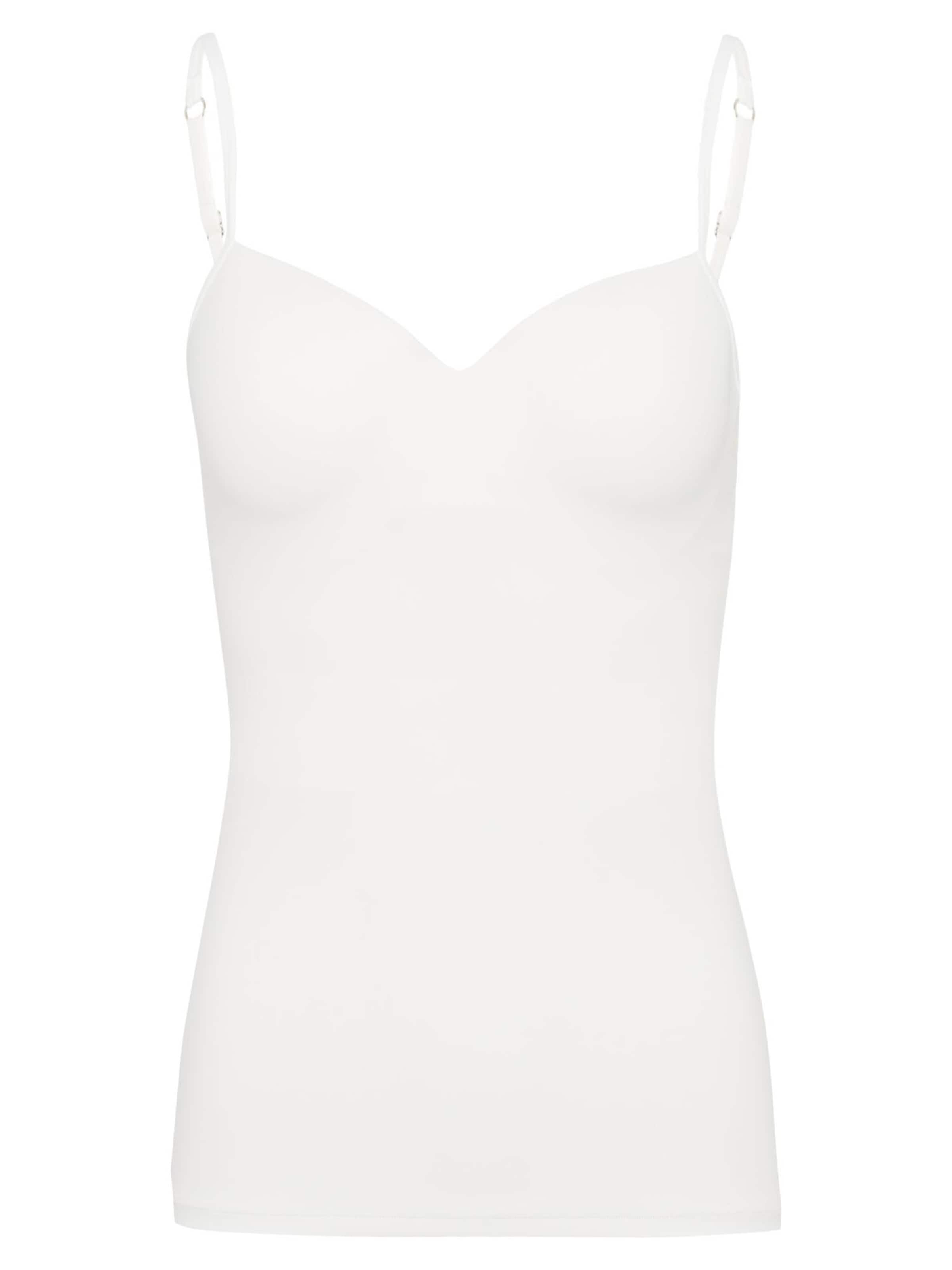 Hanro T-shirt BH 'Allure' in Wit: voorkant