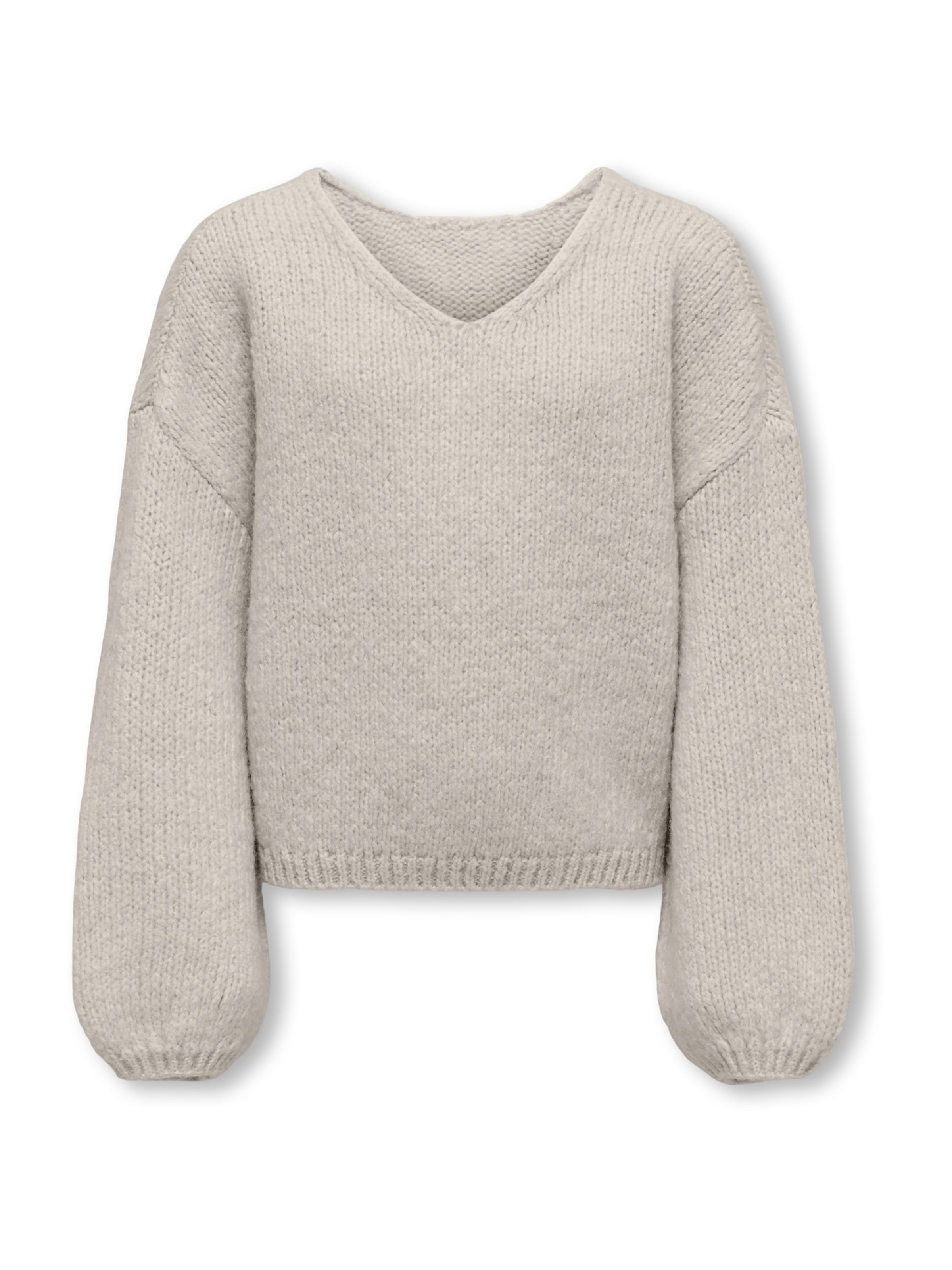 ONLY GIRLS Sweater 'KOGDINEA' in Grey: front