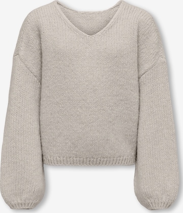 ONLY GIRLS Sweater 'KOGDINEA' in Grey: front