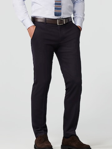 Regular Pantalon chino 'REDA FLEXO' MEYER en bleu : devant