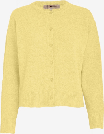 Peppercorn Gebreid vest 'Kate' in Geel: voorkant