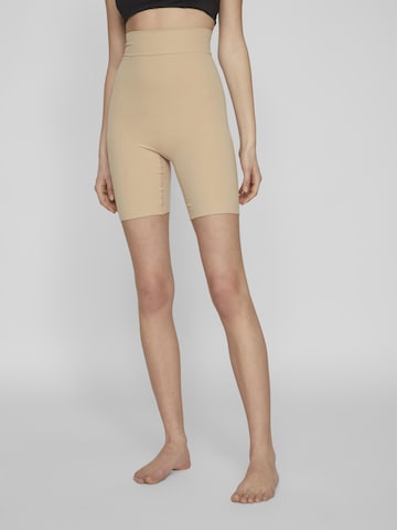 VILA Skinny Shapingbroek in Beige: voorkant