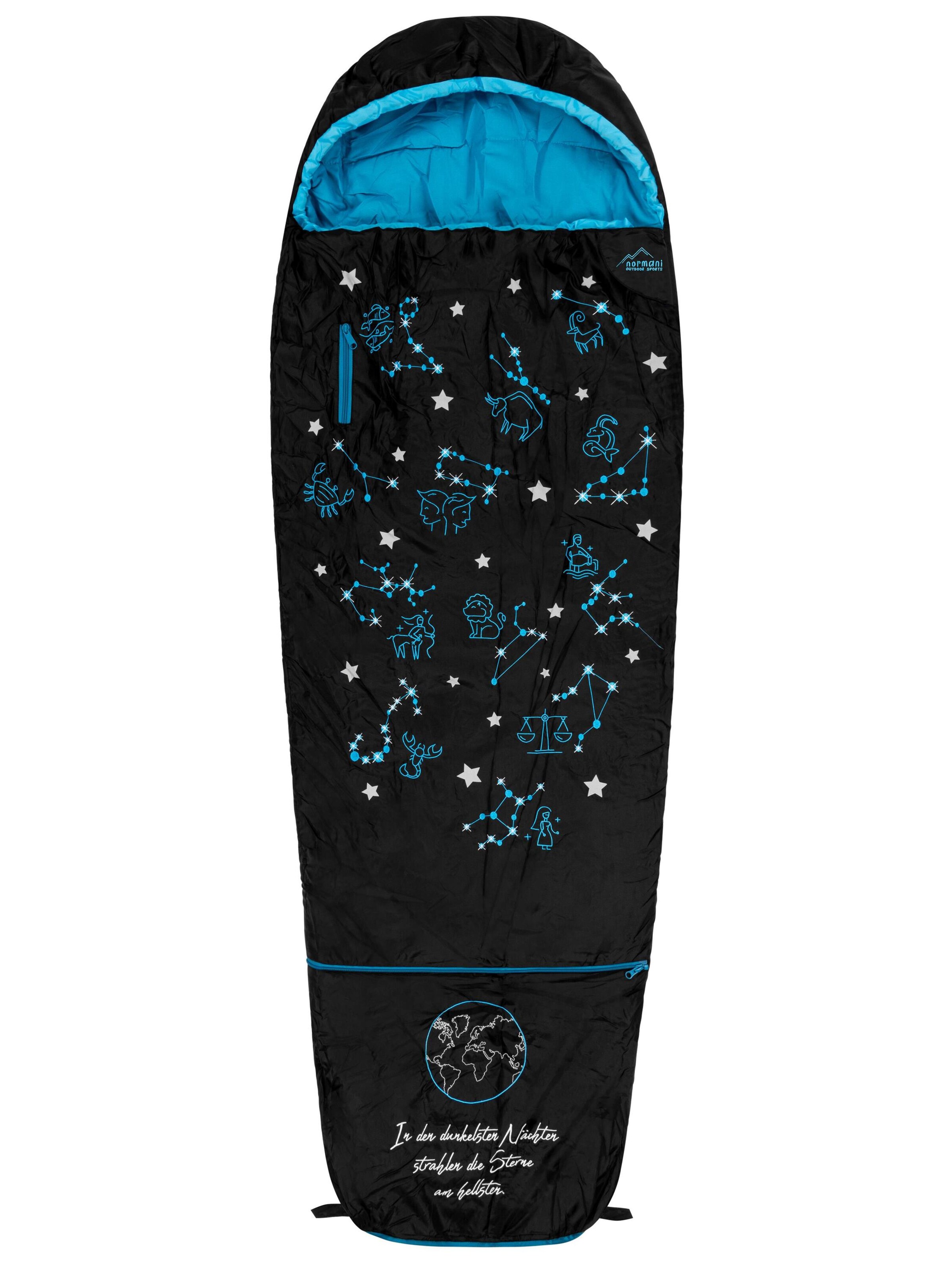 Sac de couchage 'Lavensby' normani en bleu : devant