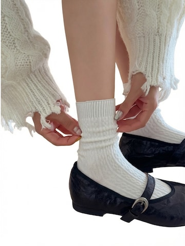 Millo Socks 'Cosy Twist' in White