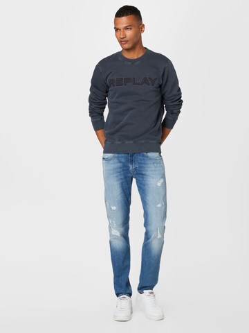 REPLAY Sweatshirt in Blau