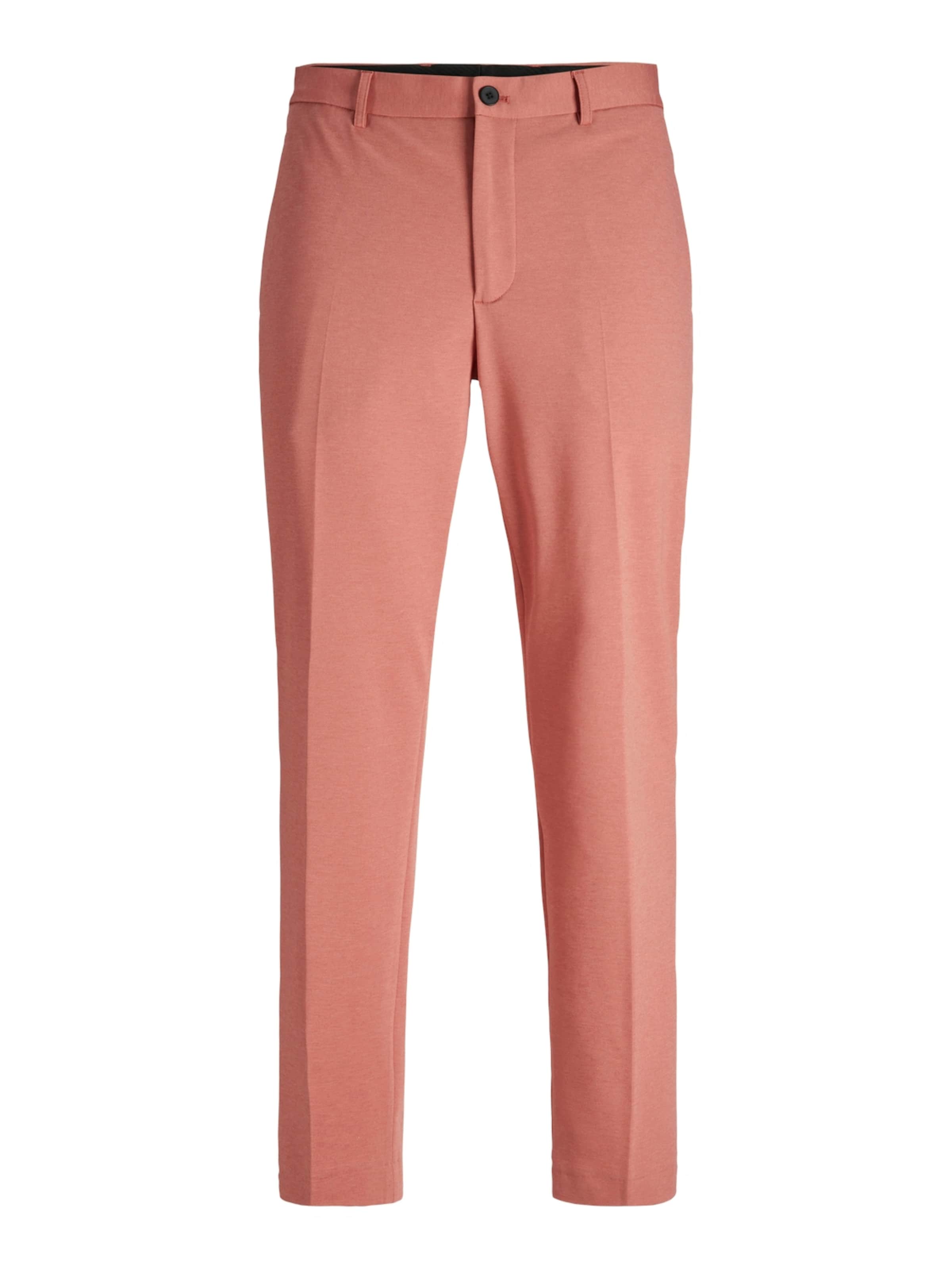 JACK & JONES Slimfit Bukser med lægfolder 'JPRJones' i pink: forside