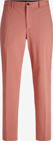 JACK & JONES Slimfit Pressveckad byxa 'JONES' i rosa: framsida