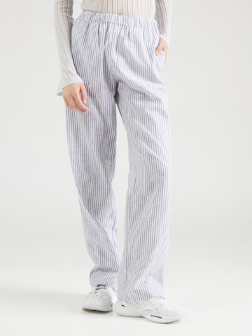 Monki Regular Pants in Blue: front