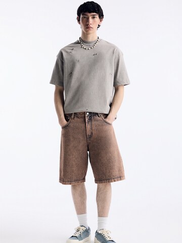 Pull&Bear Wide Leg Jeans i blandingsfarvet