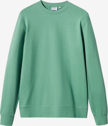 MANGO MAN Sweatshirt 'Nole' in Grün: predná strana