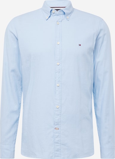 TOMMY HILFIGER Button Up Shirt 'FLEX' in marine blue / Light blue / Red / White, Item view