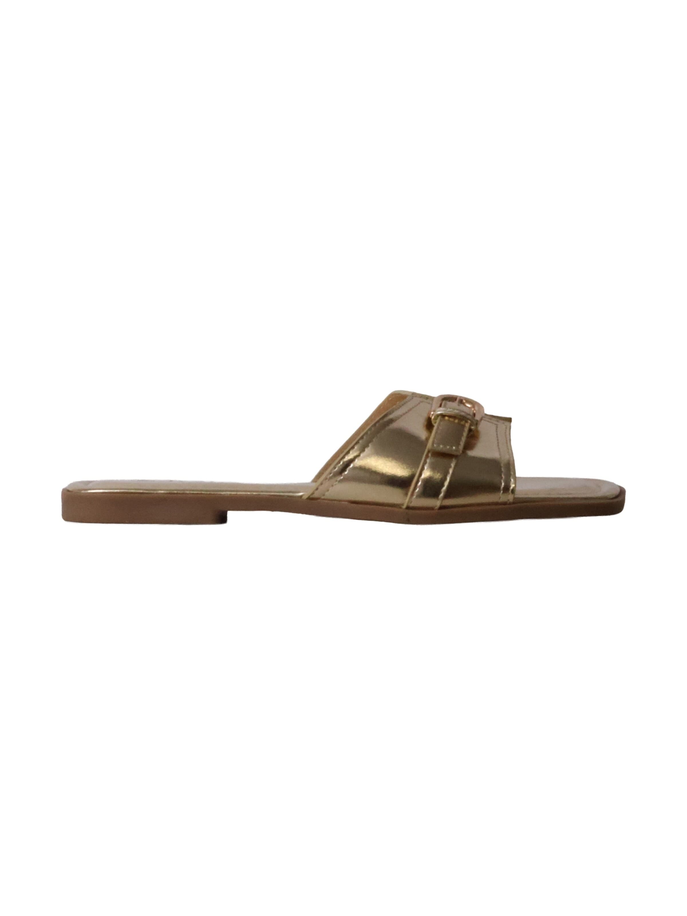 Joia - Zapatos abiertos 'Pantoletten zum Hineinschlüpfen' en oro