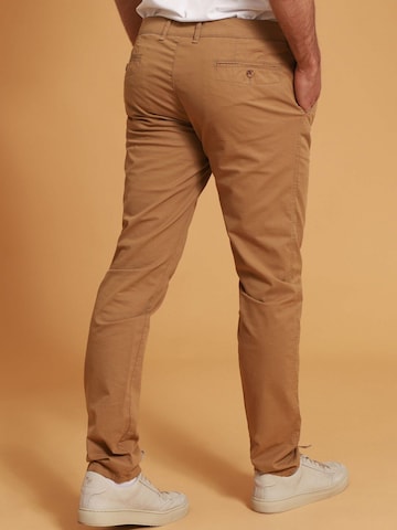 Suitable Slim fit Chino Pants 'Plato' in Brown
