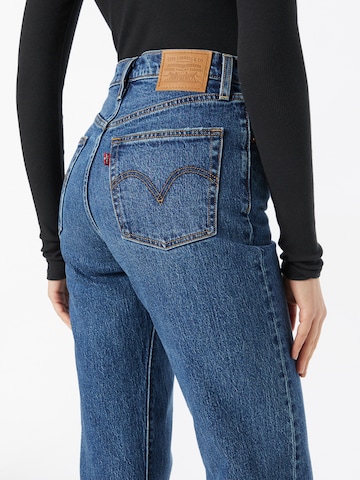 LEVI'S Jeans "RIBCAGE STRAIGHT ANKLE BLACKS" in Blau