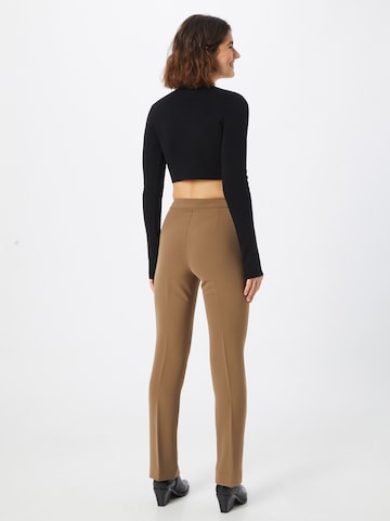 SECOND FEMALE Slim fit Pants 'Alfa' in Brown