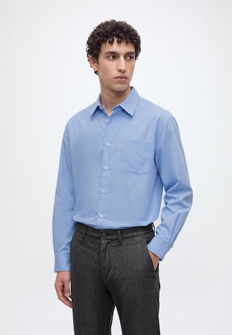 KnowledgeCotton Apparel Štandardný strih Chino nohavice 'Chuck' - Sivá