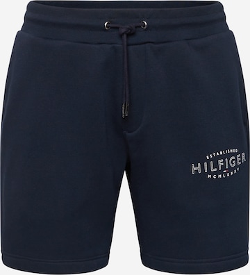 Regular Pantalon TOMMY HILFIGER en bleu : devant