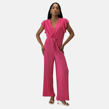 Tuta jumpsuit di Elara in rosa: frontale